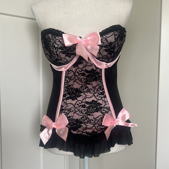 Strapless Corset Lace Underwire Corset Bra – Size Large - Picture 1 of 12